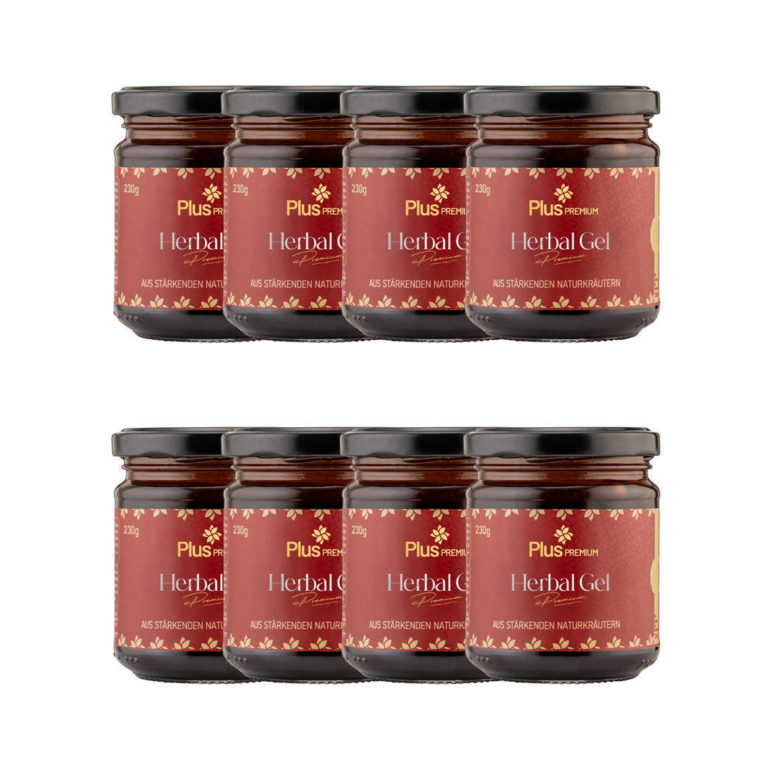 Premium 230g, Honig Herbal Paste, Maca, Honey, Ginseng & Tribulus Terrestris Gel - 8 Pack