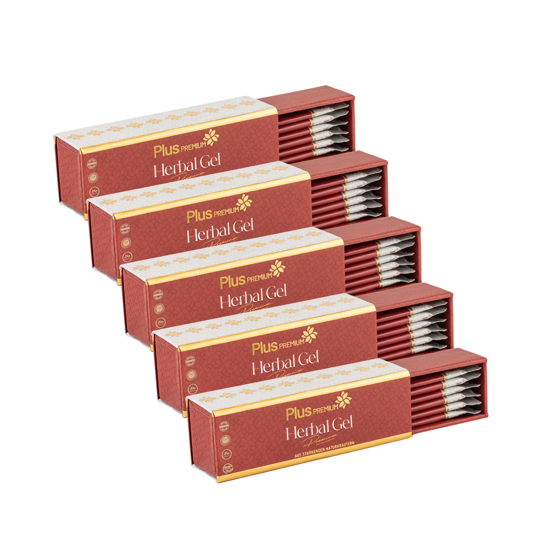 Premium 6x12g, Honig Herbal Paste, Maca, Honey, Ginseng & Tribulus Terrestris Gel - 5 Pack